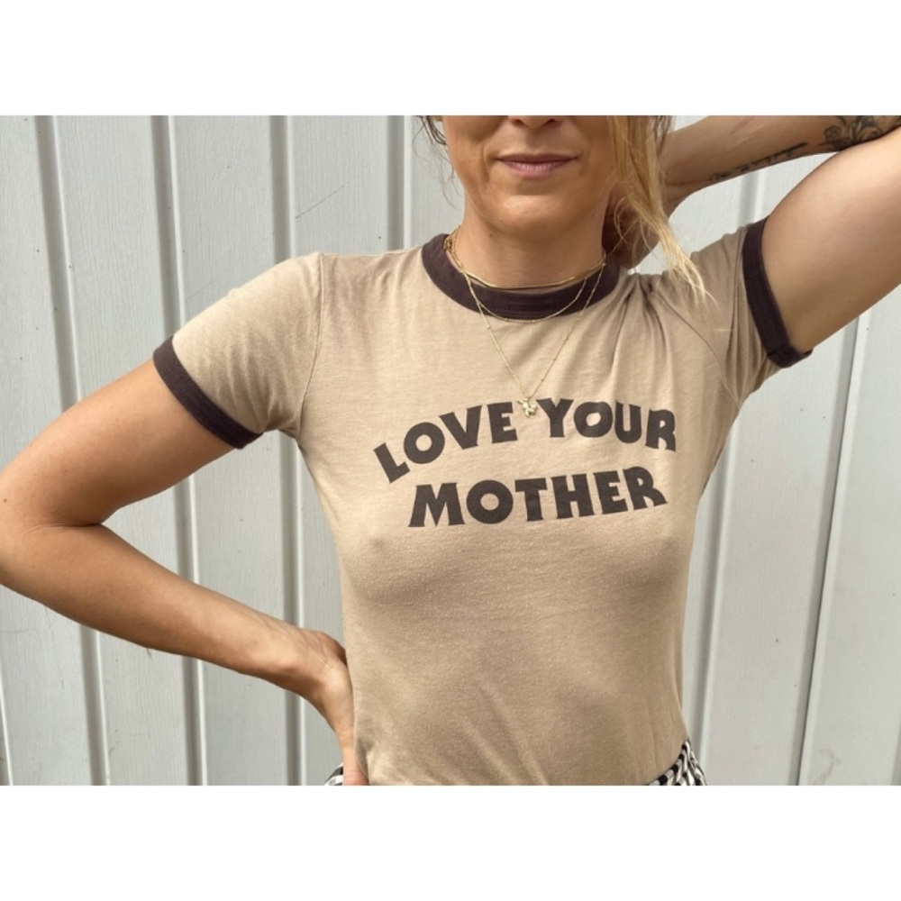 “Love Your Mother” The Bee & The Fox Fitted Ringer Tee